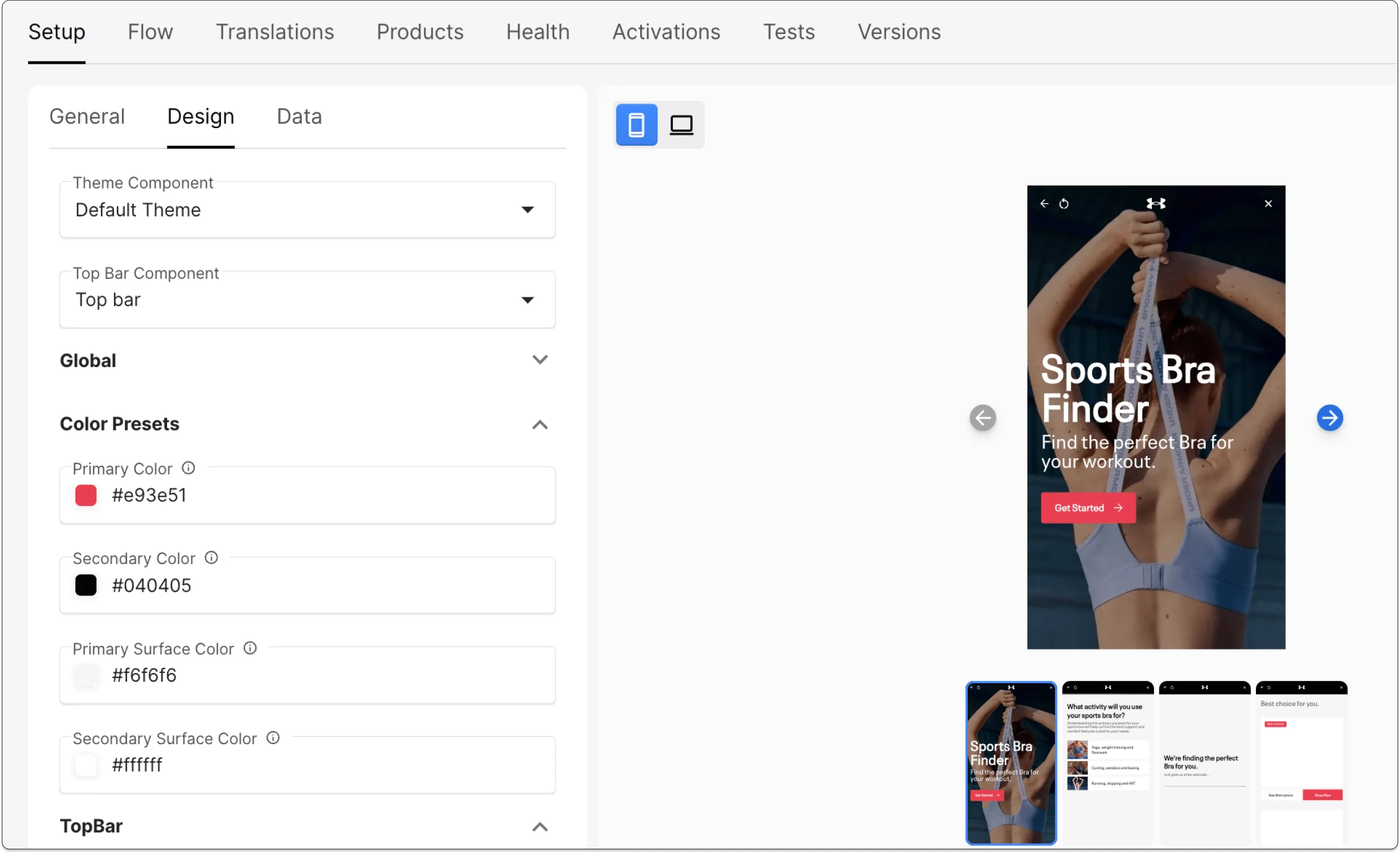 Build an experience that fits your brand identity