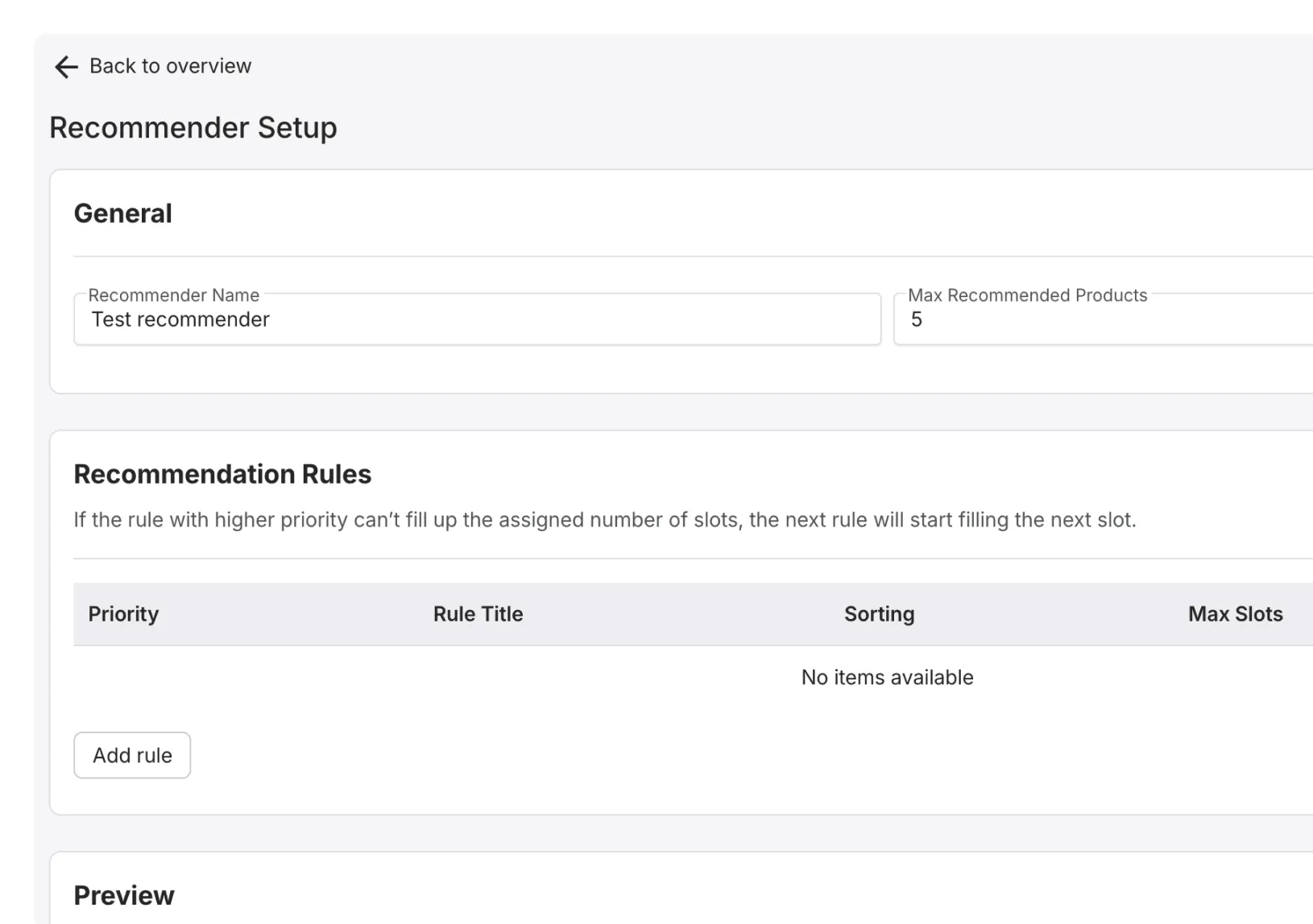 Starts recommending from the first interaction