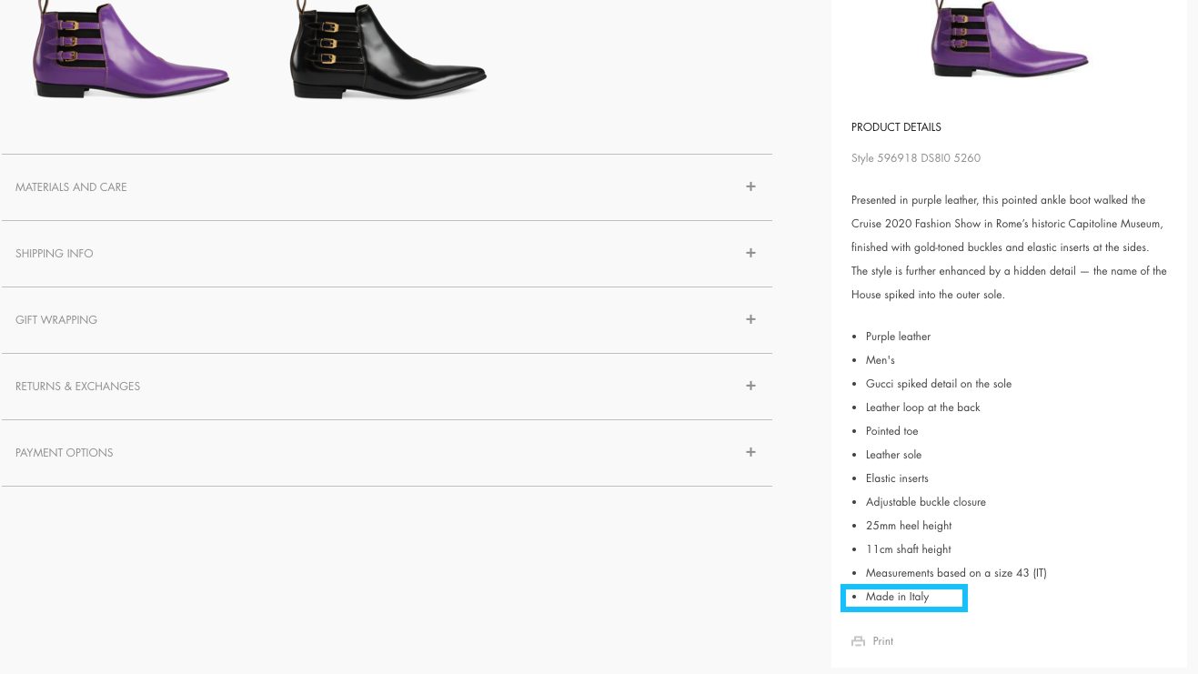 22 country of origin effect gucci marketing 