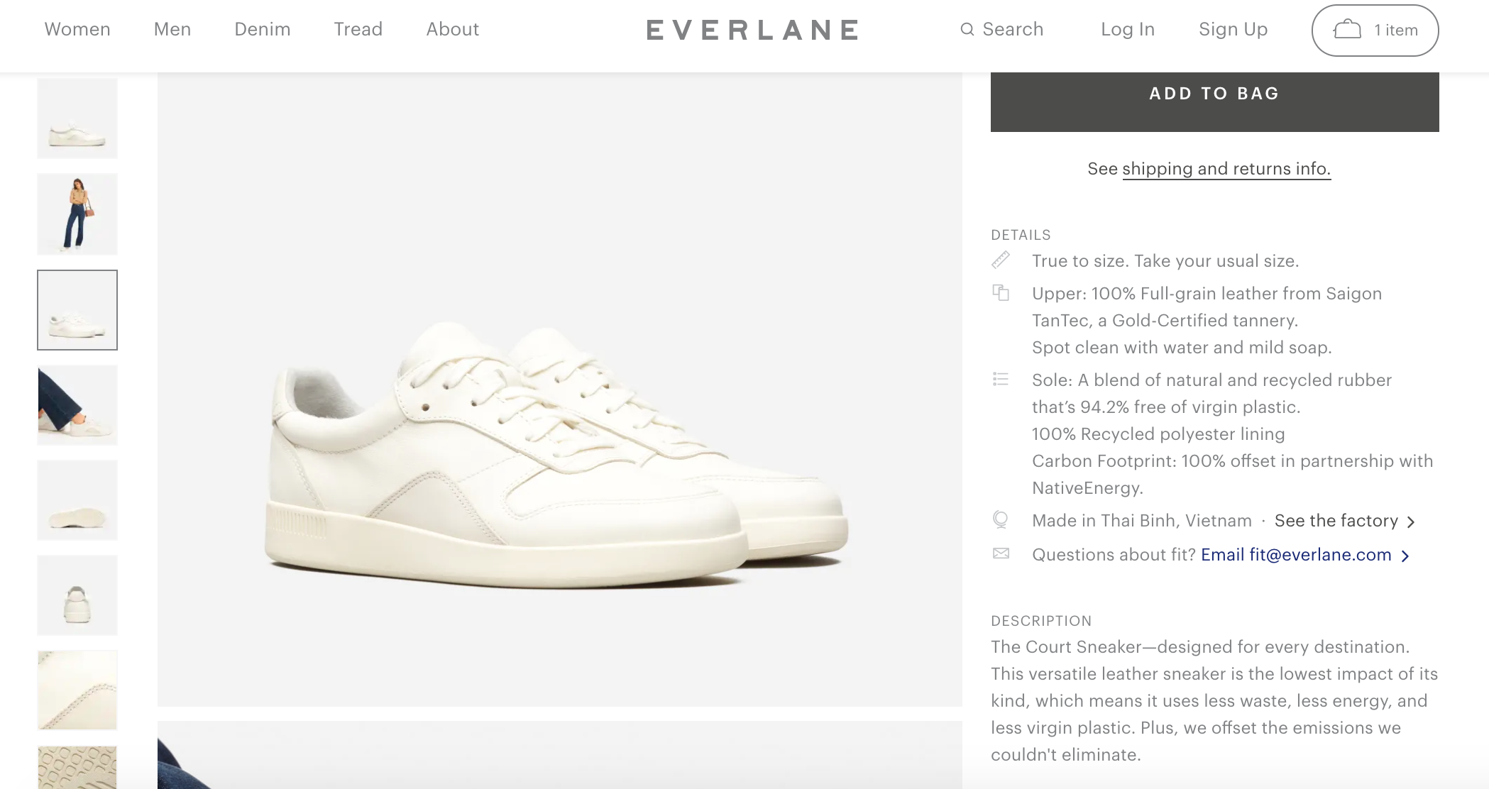 product attributes and benefits everlane