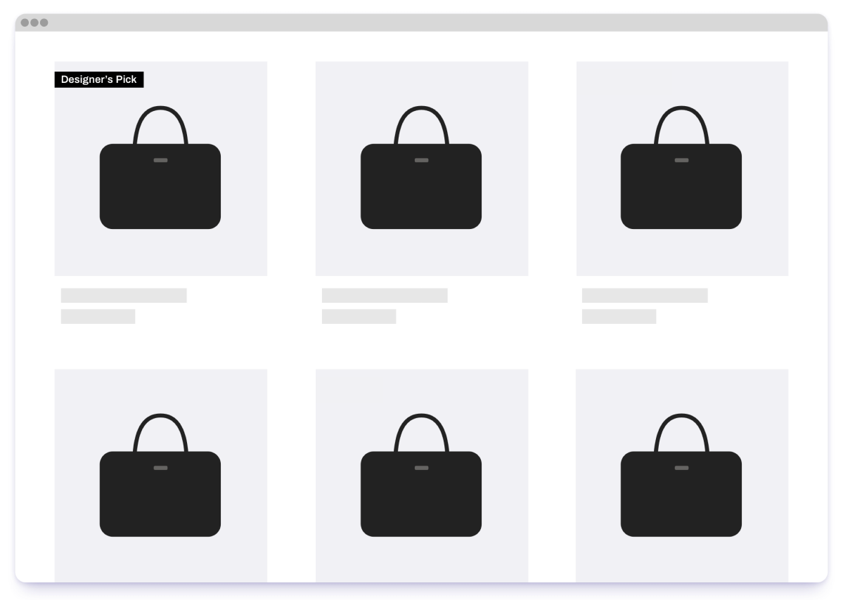 product listing page example
