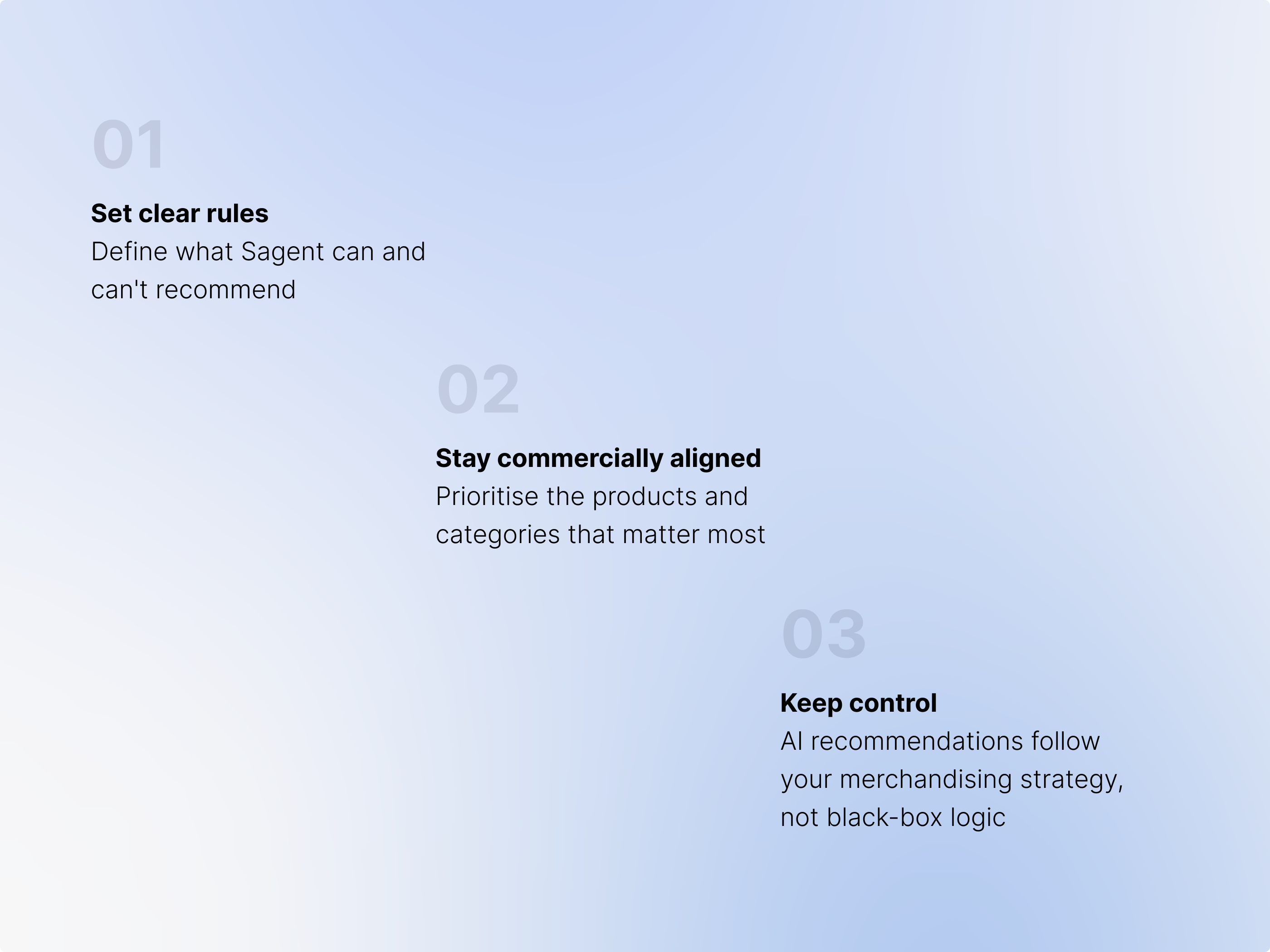Business rules configuration screen in the Sagent admin panel